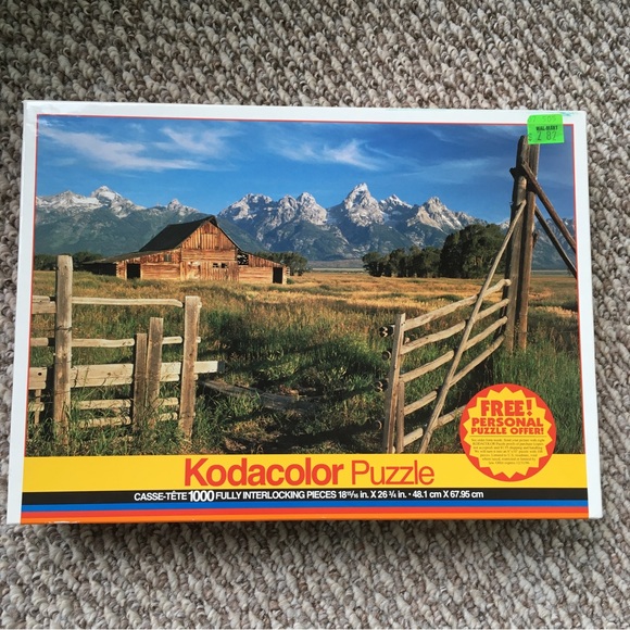 Rose Art Games Vintage 00 Piece Puzzle Home On The Range Kodacolor